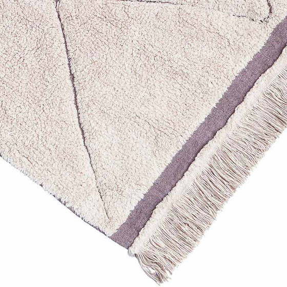 Waschbarer Teppich Bereber 90x130 cm Baumwolle