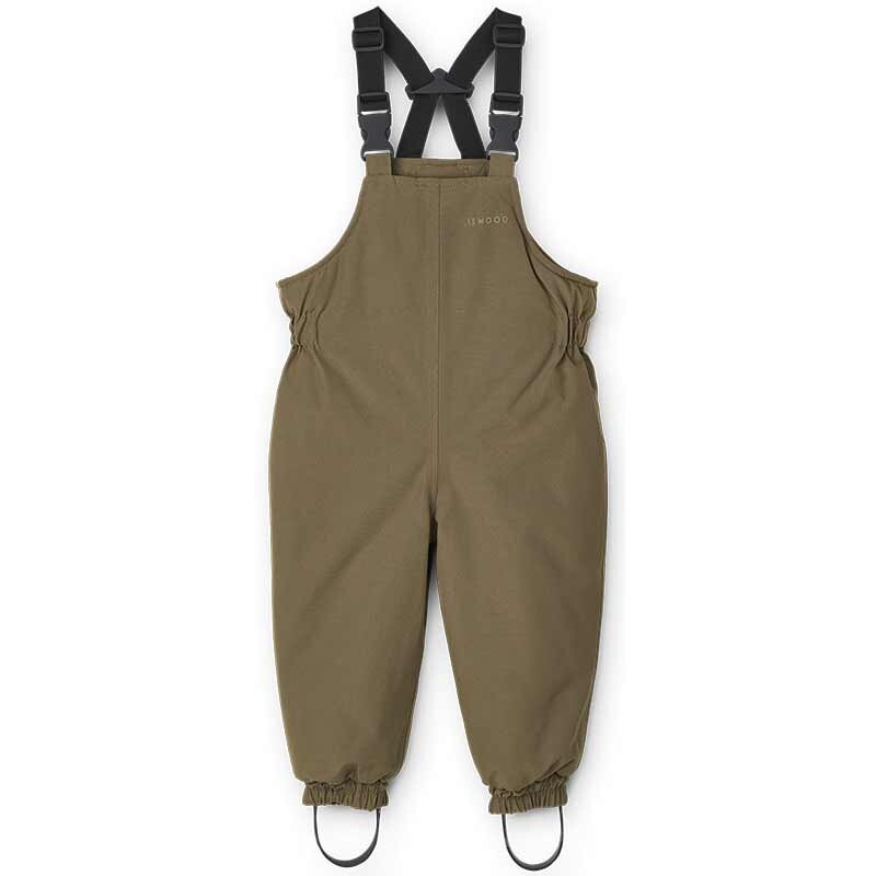 Waterproof snow trousers Sejr with cotton khaki