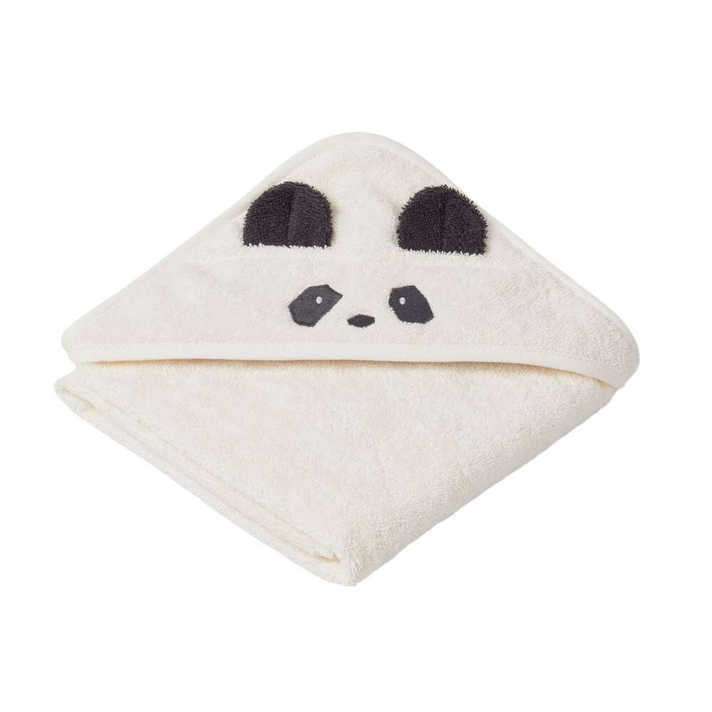 Hooded towel Albert Panda 70x70cm creme de la creme