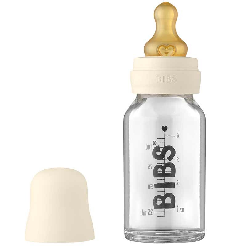 Babyflasche aus Glas ivory