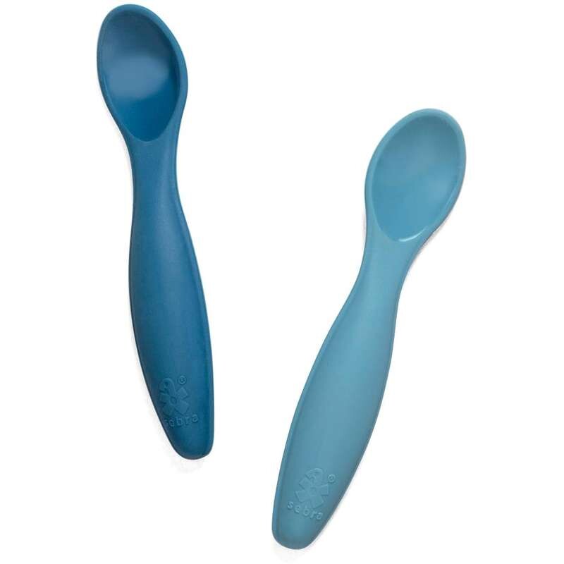 Silicone spoon set 2pcs. vintage blue