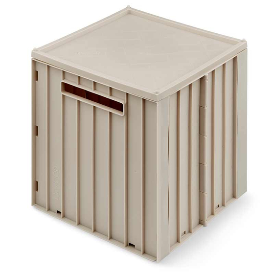 Aufbewahrungsbox mit Deckel Elijah sandy 31,5x32cm