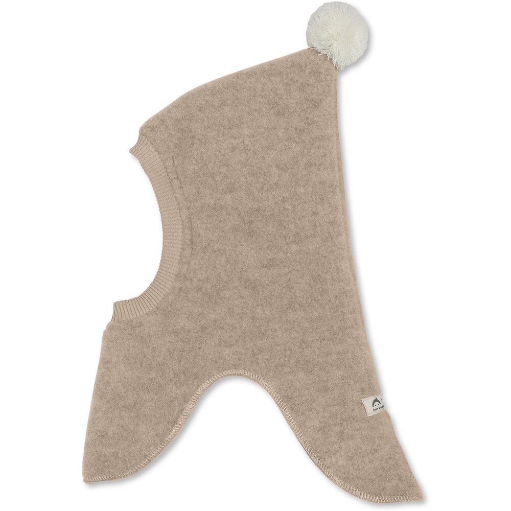 Bio Wollfleece Schlupfmütze Selma beige