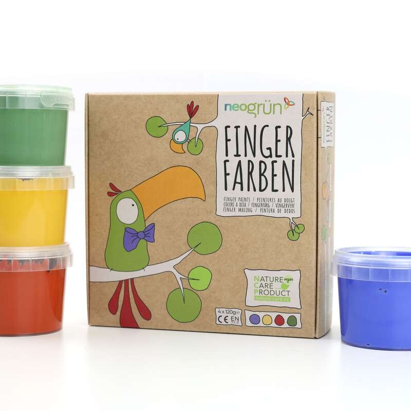 Fingerfarben "Aki" 4er Set