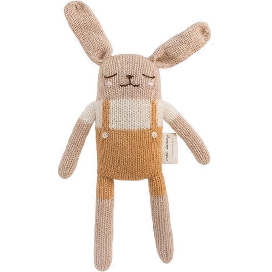 Hase mit Overall ochre