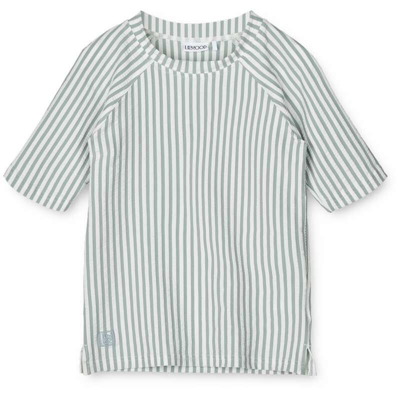 Swim tee short sleeve "Noah" striped sea blue /...