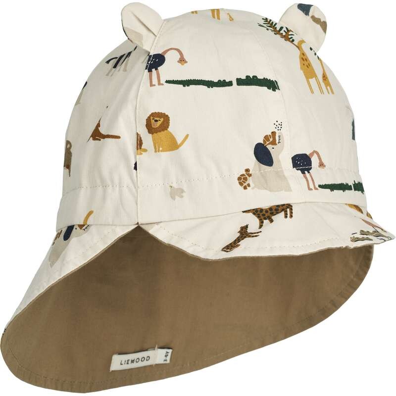 Sun hat reversible "Gorm" all together sandy