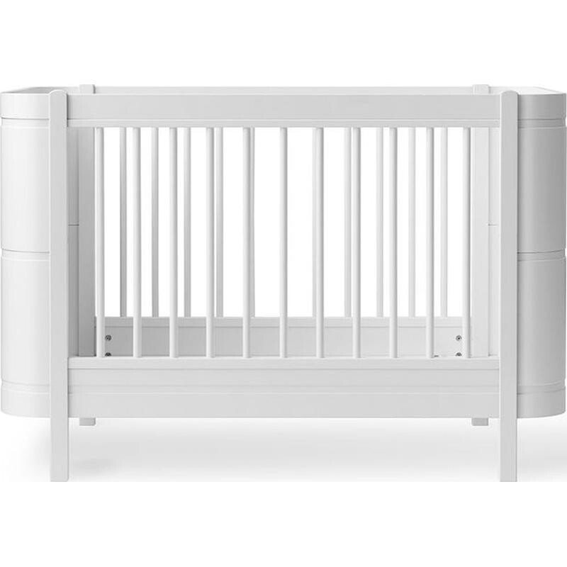 WOOD Mini+ Babybett excl. Umbauset weiß