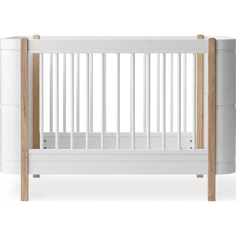 WOOD Mini+ Cot Bed excl. Junior Kit white/oak