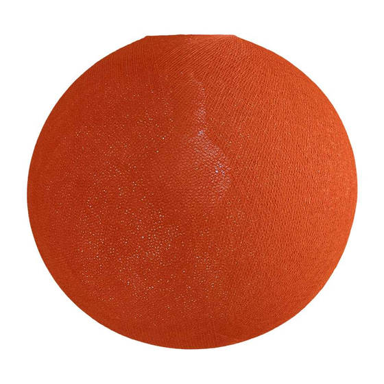 Globe with suspension orange fifty