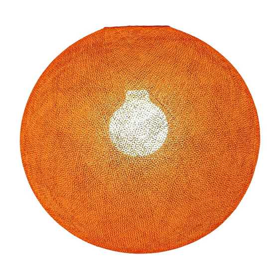 Globe with suspension orange fifty