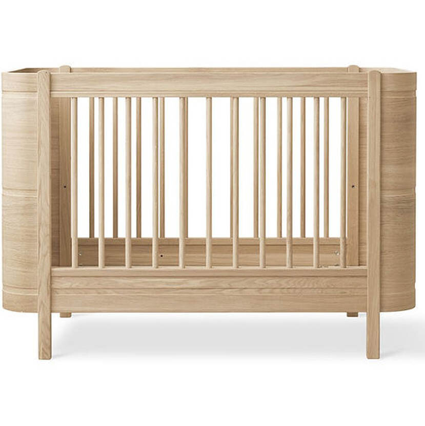 WOOD Mini+ Babybett inkl. Umbauset 74x126/166x87cm (0-9...