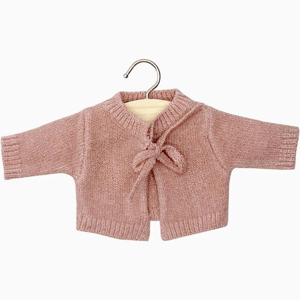 Cardigan Alix tea pink für 28cm Puppe