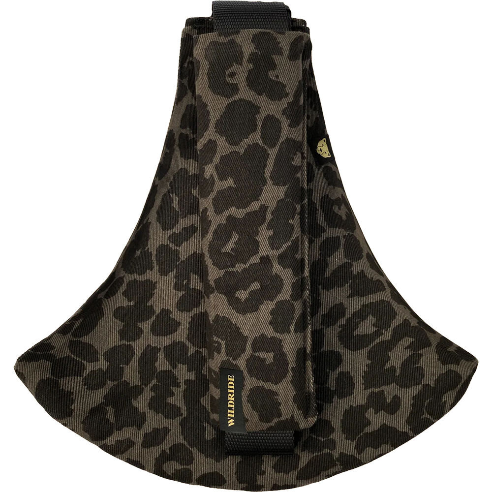 Kindertrage Print Leopard grau