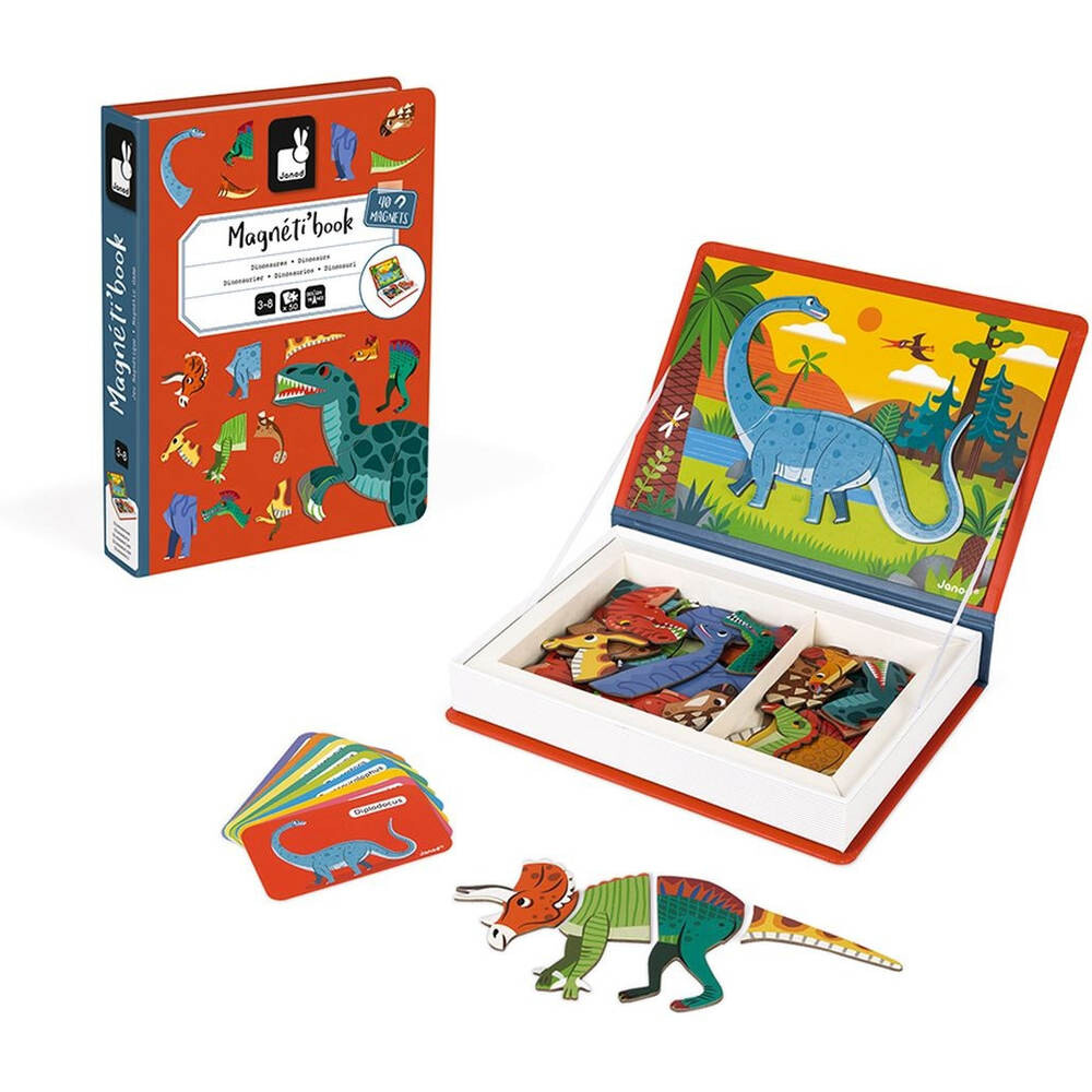 Magnetbuch Dinosaurier 3J+