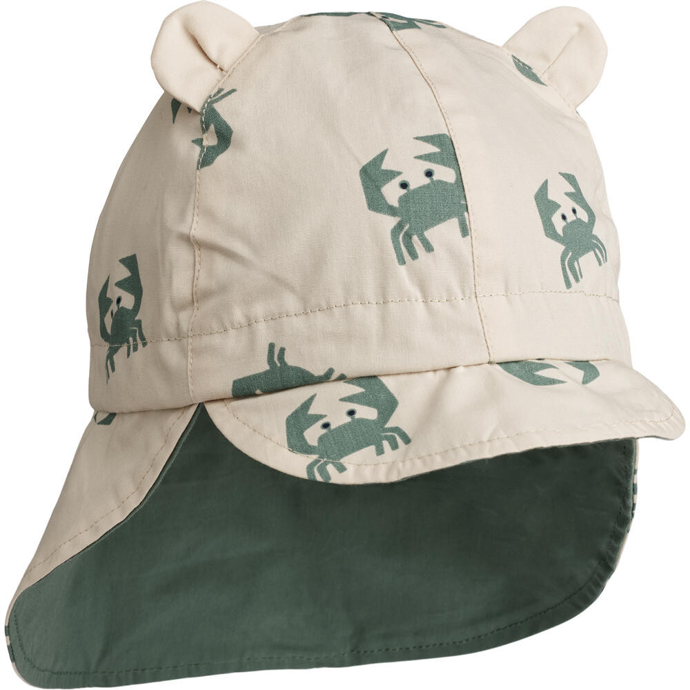 Reversible Sun Hat "Gorm" crab sandy / pepppermint