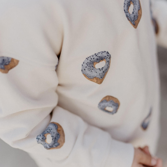 Pullover Donuts beige
