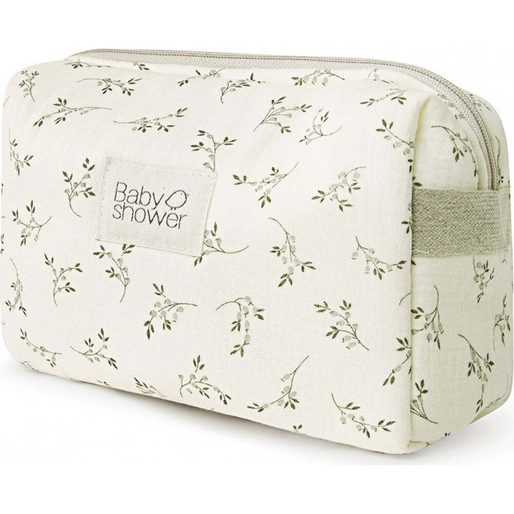 Etui aus Bio-Baumwolle olive bloom