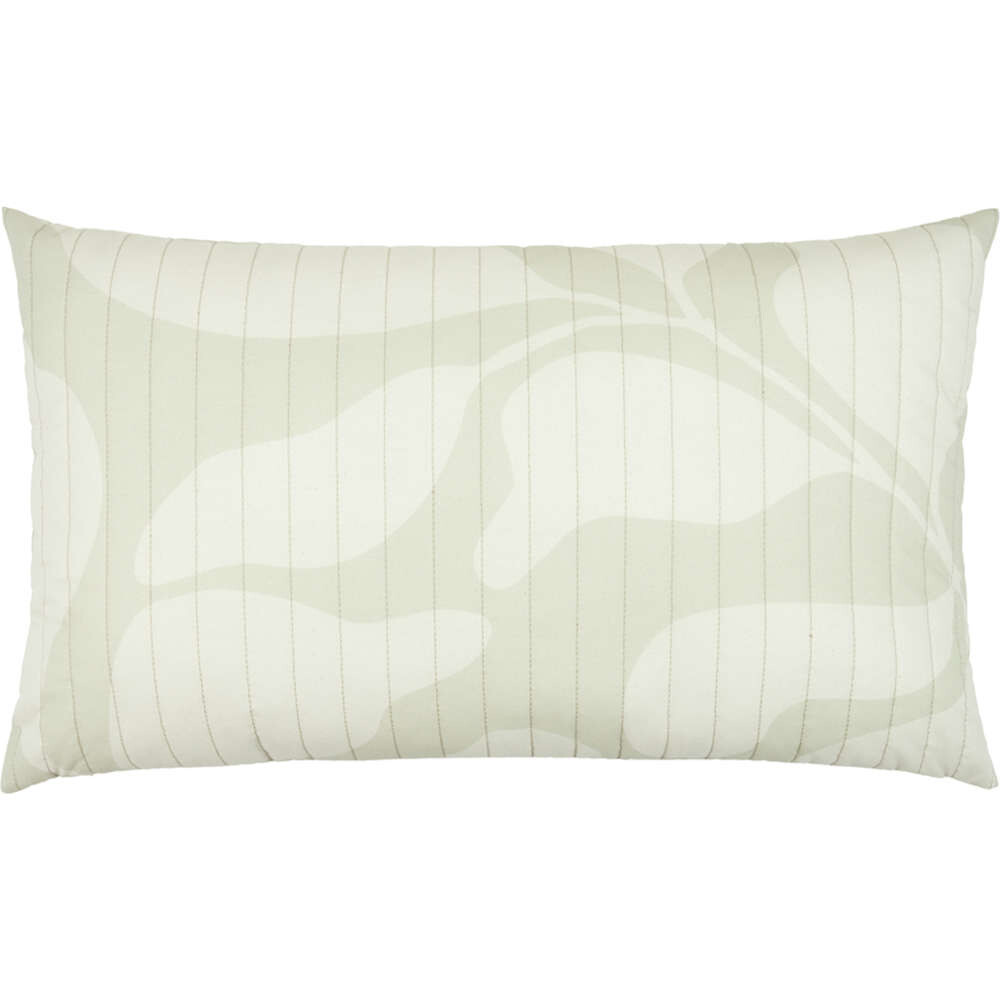 Cushion Large Landscape Quilted light green leaves