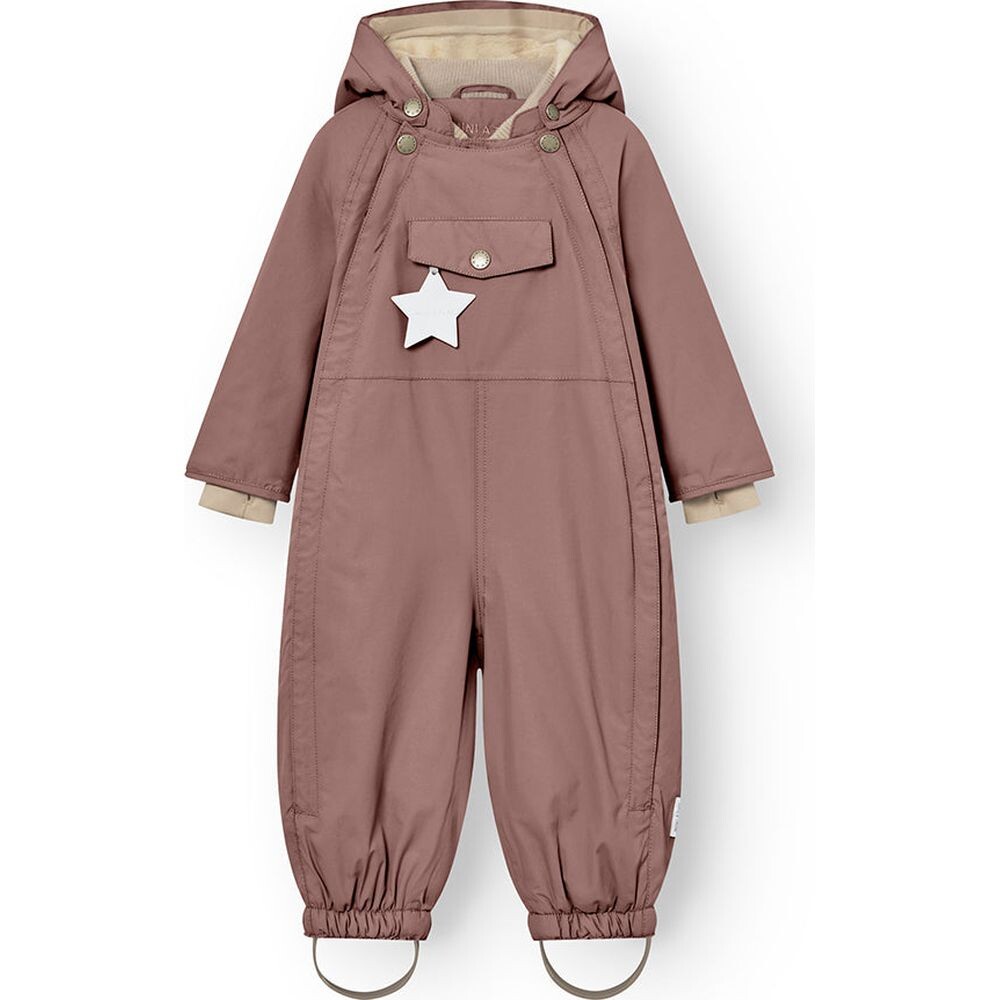 Winteroverall mit Kapuze MATWISTI light plum