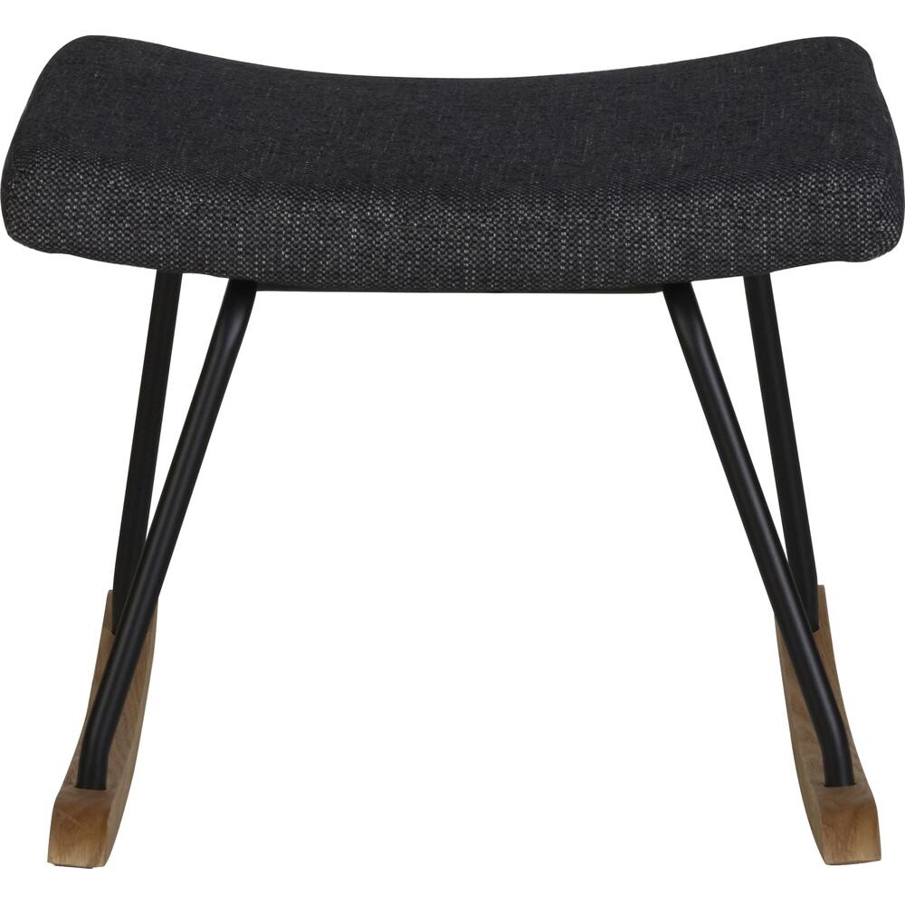 Hocker für Schaukelstuhl De Luxe black