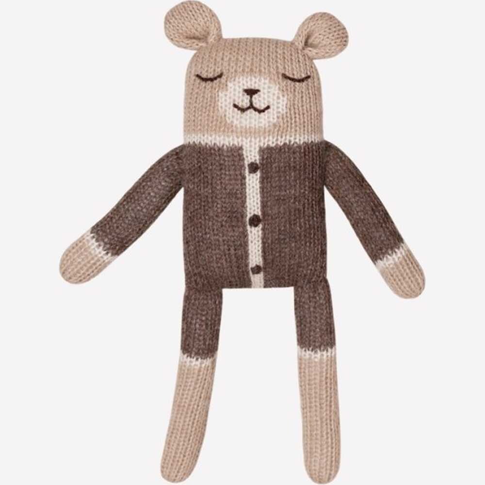 Teddy mit Strampler mocha 22cm