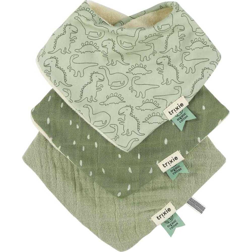 Bandana bib 3-pack mix daring dino