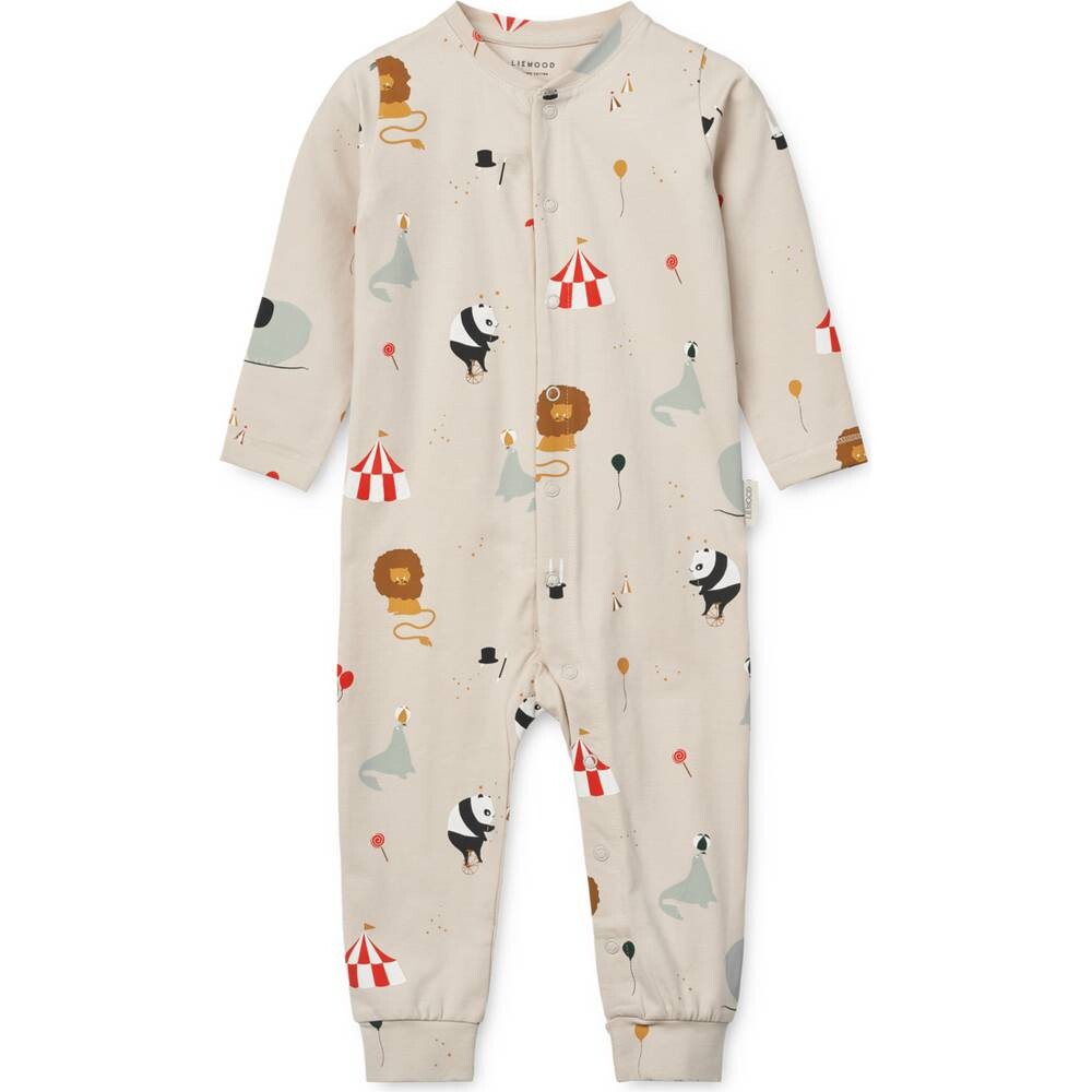 Pyjama overall Birk Zirkus sandy