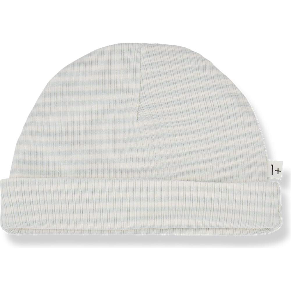 Beanie Rib Jersey Gio striped pale-aqua