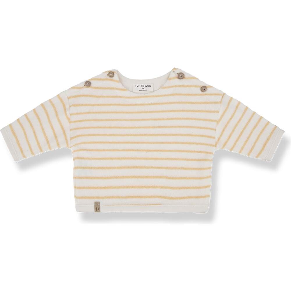 Pullover Jersey Enzo gestreift peach