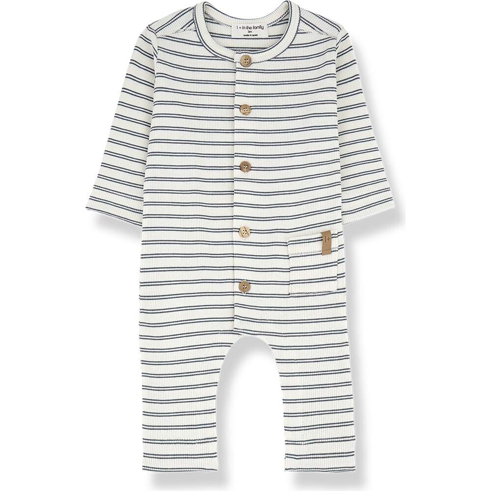 Overall Longsleeve Rib Jersey Sander striped petroleum