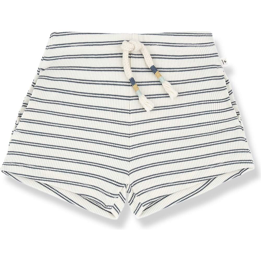 Bermuda Rib Jersey Stela striped petroleum