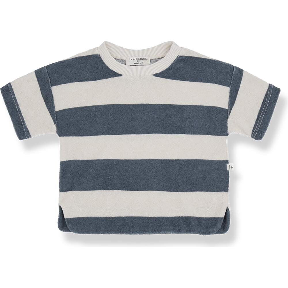 T-Shirt Shortsleeve Jersey Ricardo striped petroleum