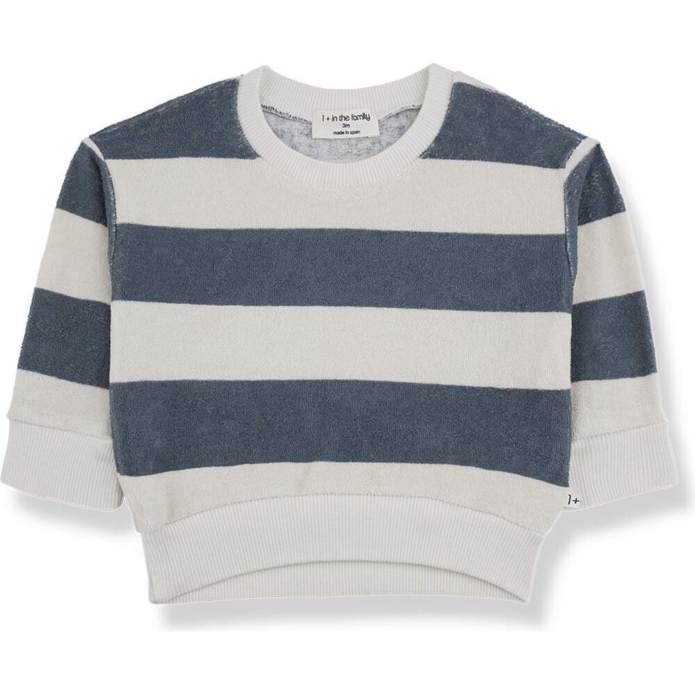 Pullover Jersey Stefano striped petroleum