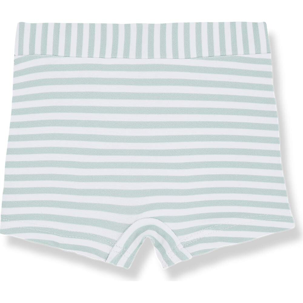 Badehose Milo gestreift subtle-green