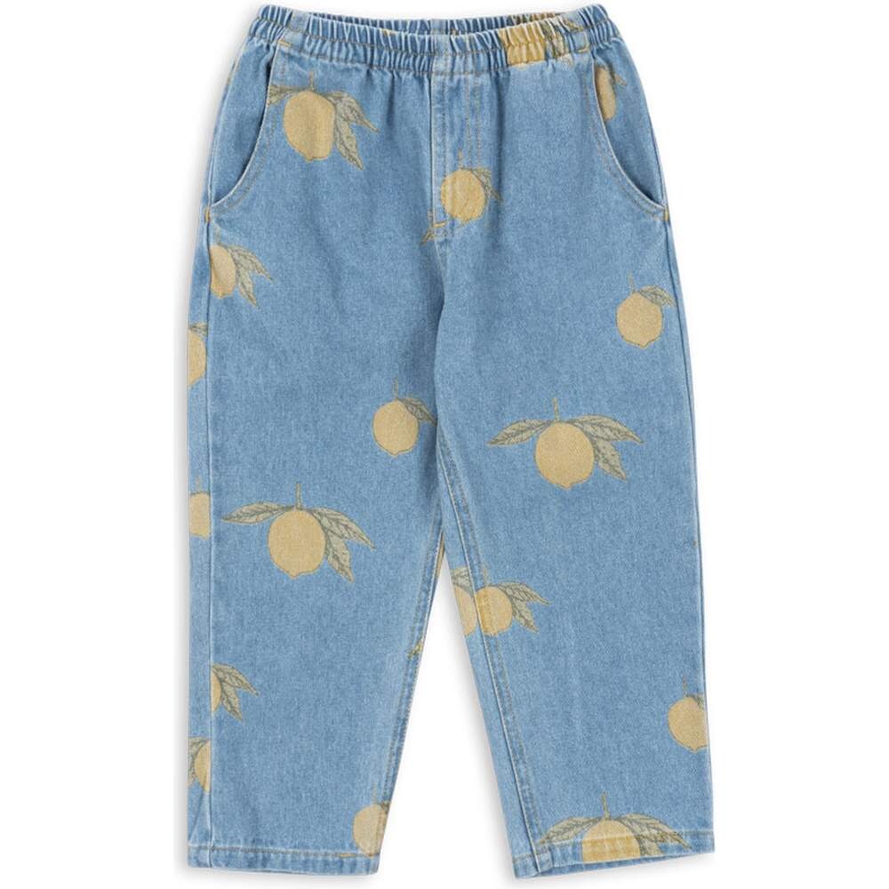 Hose Bio-Baumwolle Magot lemon denim