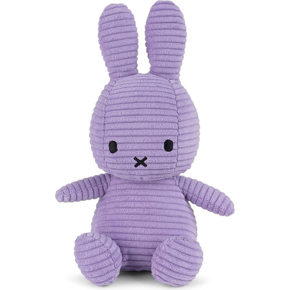 Stofftier Miffy ECO sitzend Cord lila 23cm