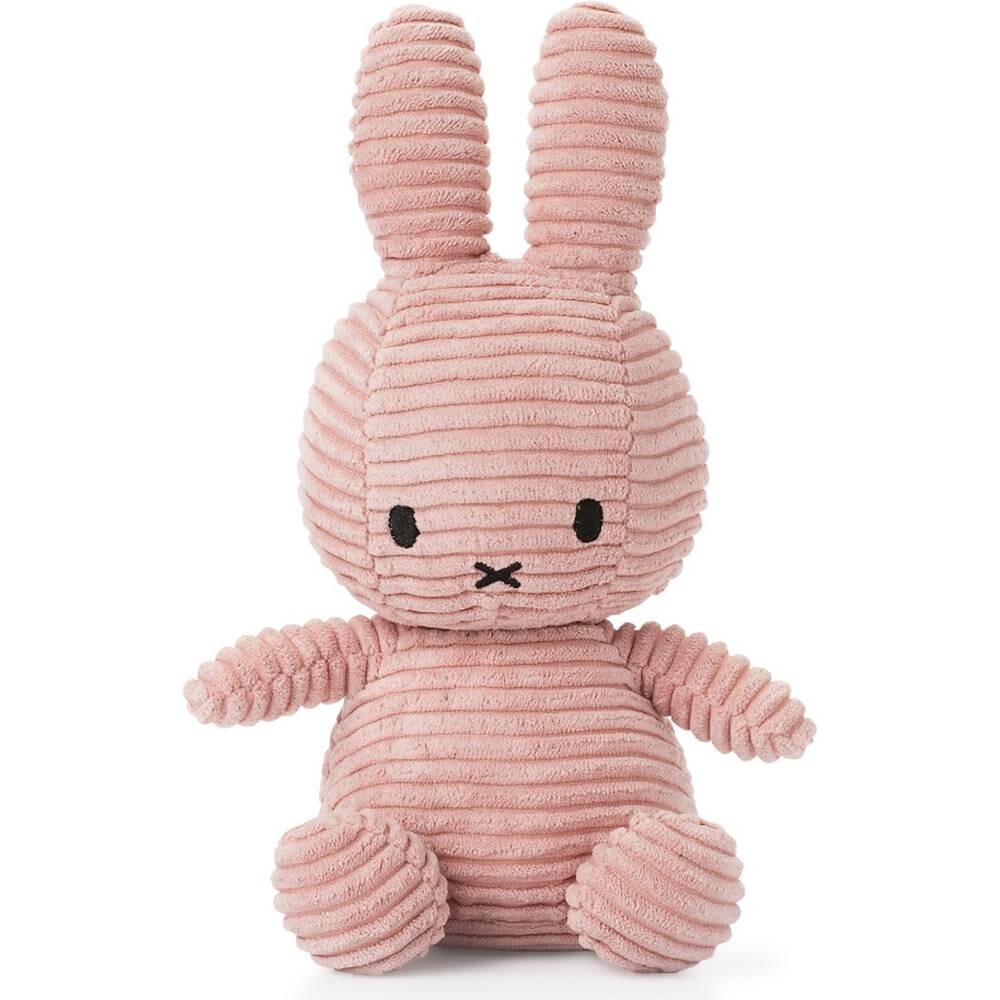 Stofftier Miffy ECO sitzend Cord pink 23cm