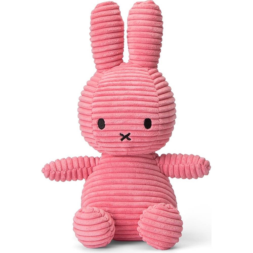 Stofftier Miffy ECO sitzend Cord bubblegum pink 23cm