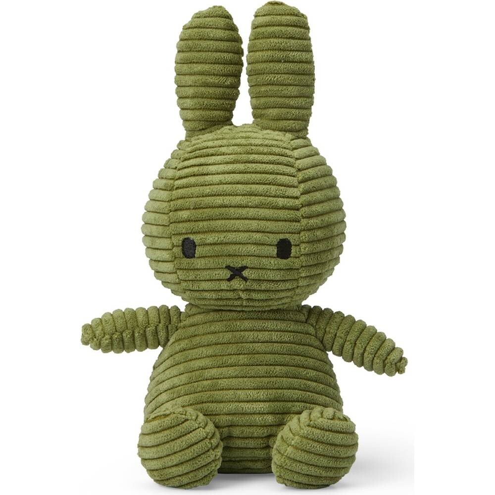 Stofftier Miffy ECO sitzend Cord olivengrün 23cm