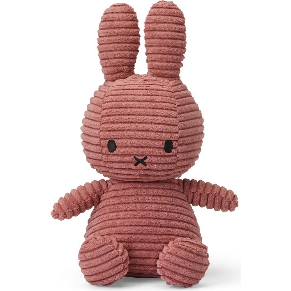 Stofftier Miffy ECO sitzend Cord dusty rose 23cm