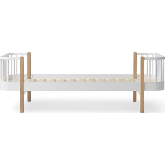 WOOD Original Bed 90x200cm white/oak