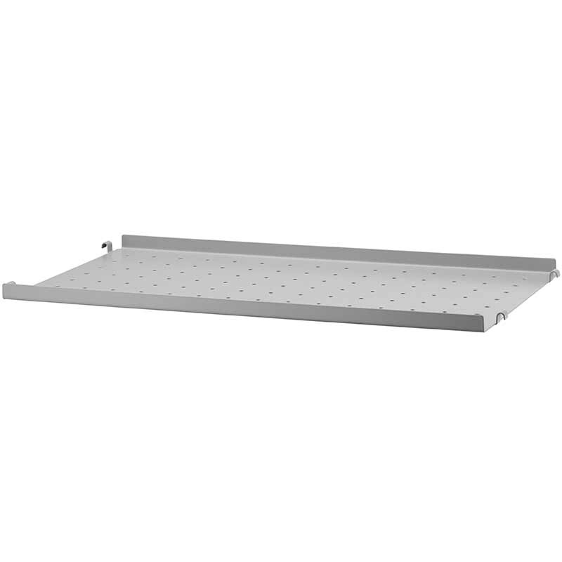 Shelf metal low edge 58x30cm