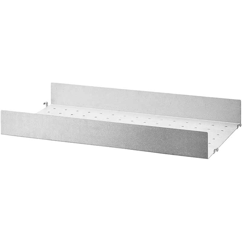 Shelf metal high edge 58x30cm