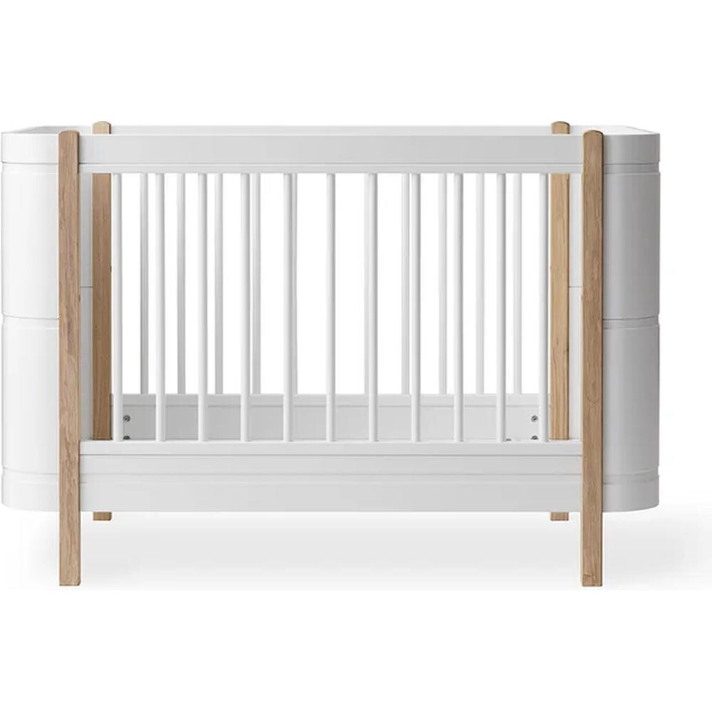 WOOD Mini+ Babybett inkl. Umbauset 74x126/166x87cm...