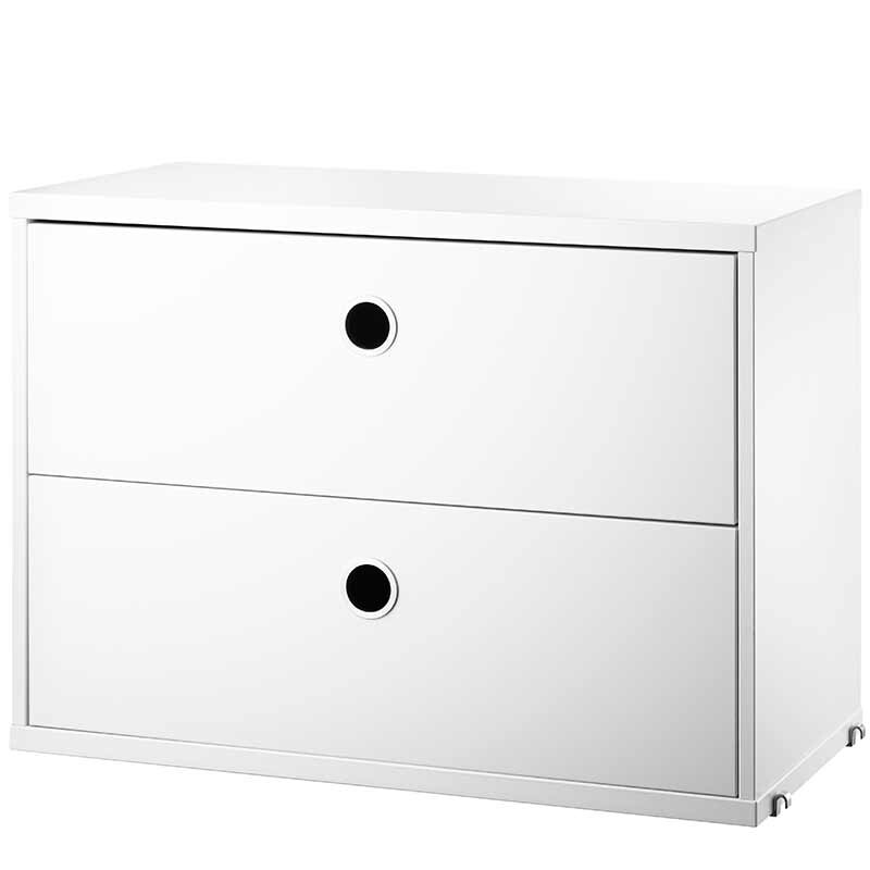 Wall cabinet with 2 drawers 58x30cm