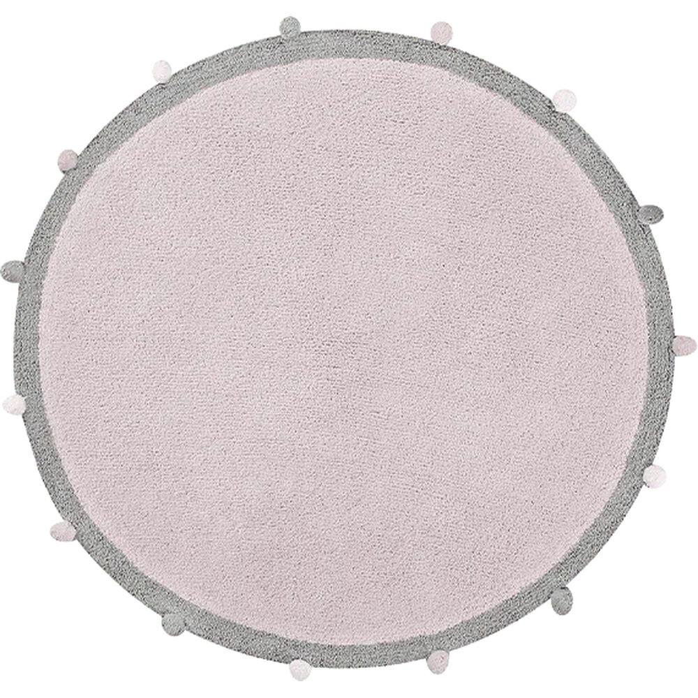 Waschbarer Teppich Bubbly rund Ø120cm soft pink...