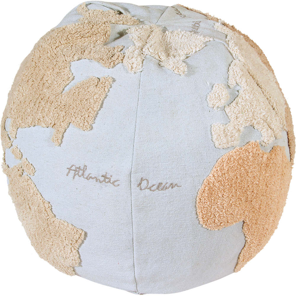 Washable Pouf World Map 45xØ50cm