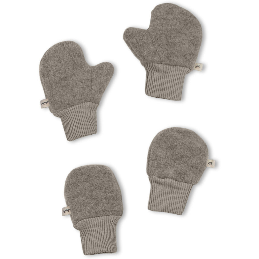 Bio Woolfleece Mittens Oskar morning grey